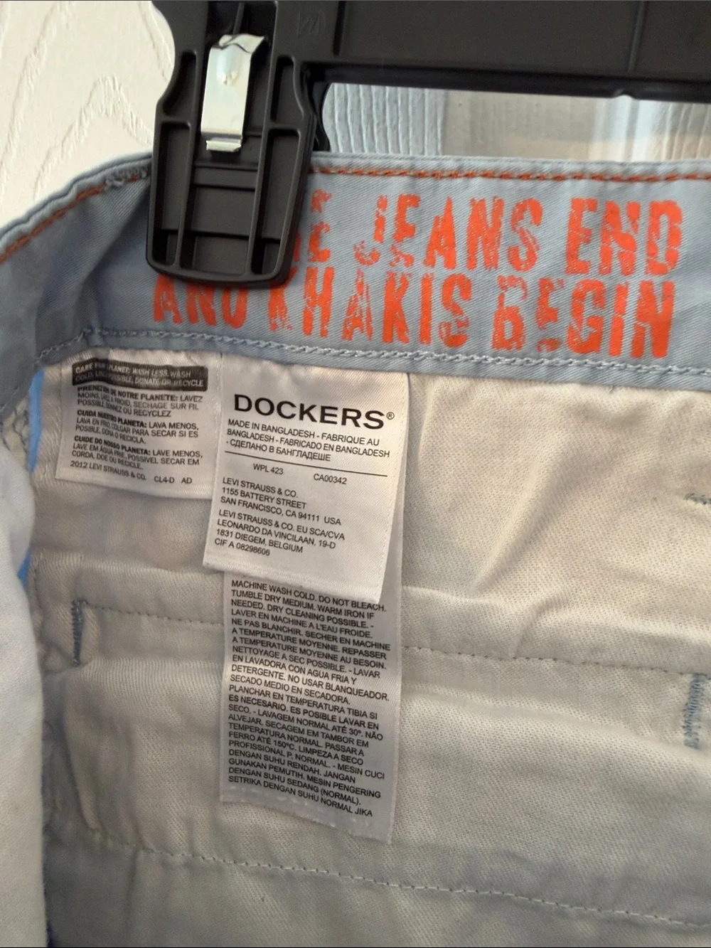 Dockers Light Blue Men's Casual Pants